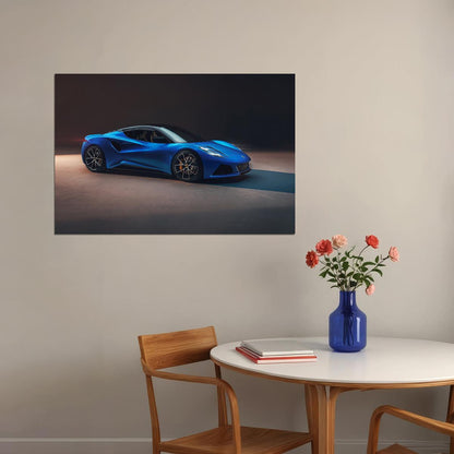 Lotus Emira First Edition Side View Poster Wall Art Print Home Wall Decor