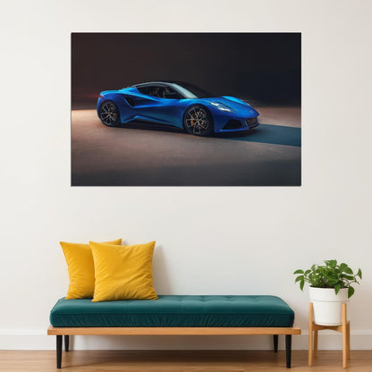 Lotus Emira First Edition Side View Poster Wall Art Print Home Wall Decor