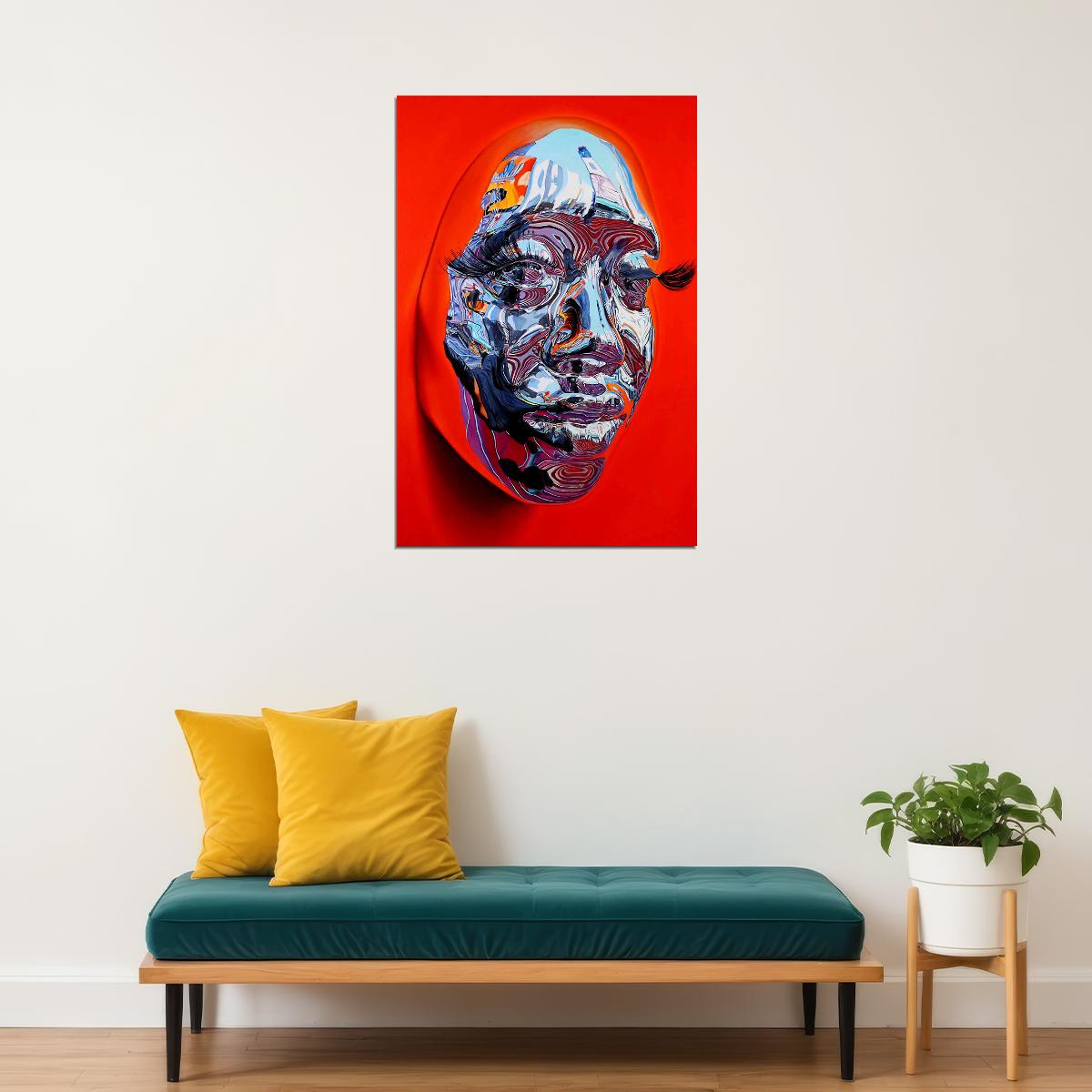 Kip Omolade Chrome Oil Paint Poster Wall Art Print Home Wall Decor