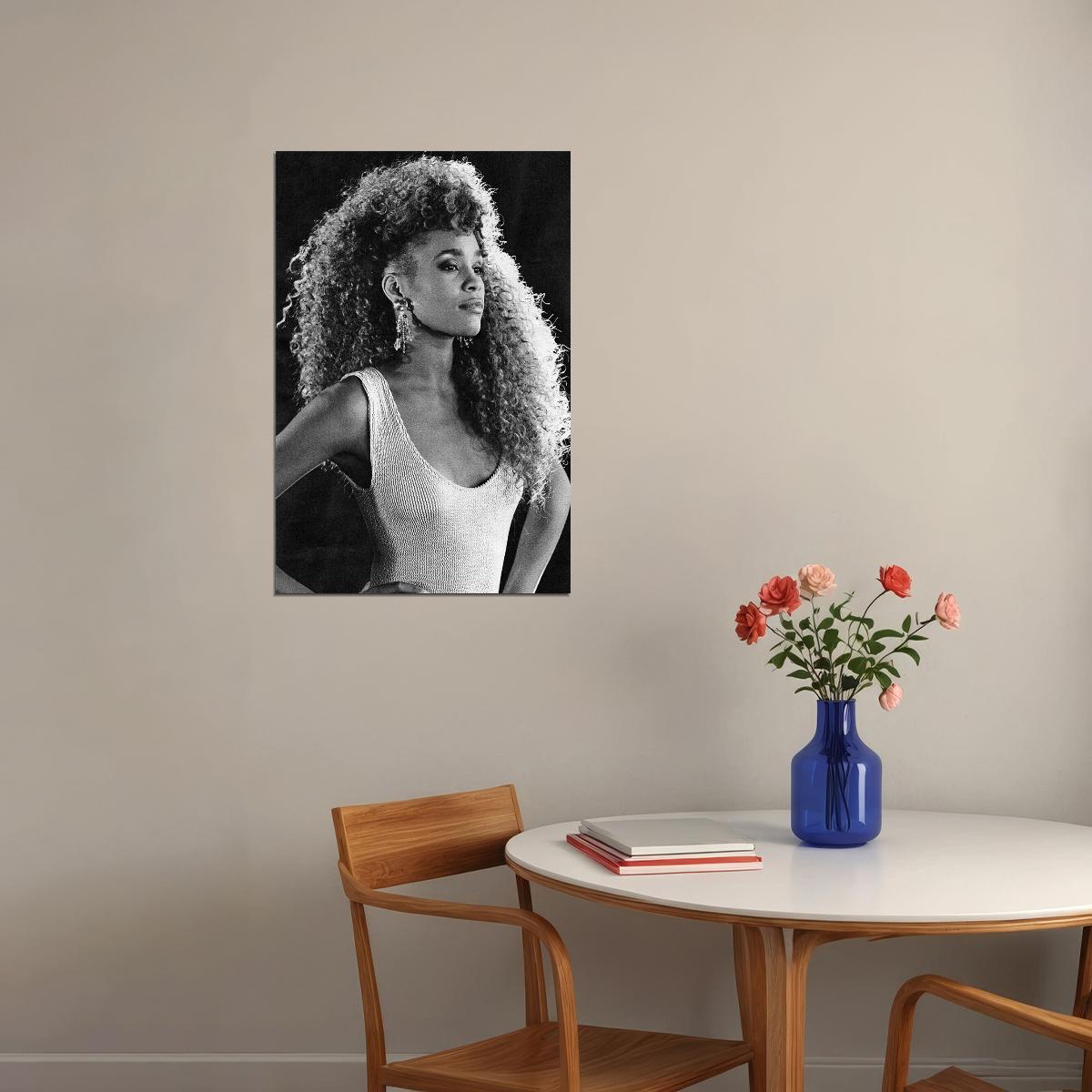 Whitney Houston Composer Actor Poster Wall Art Print Home Wall Decor