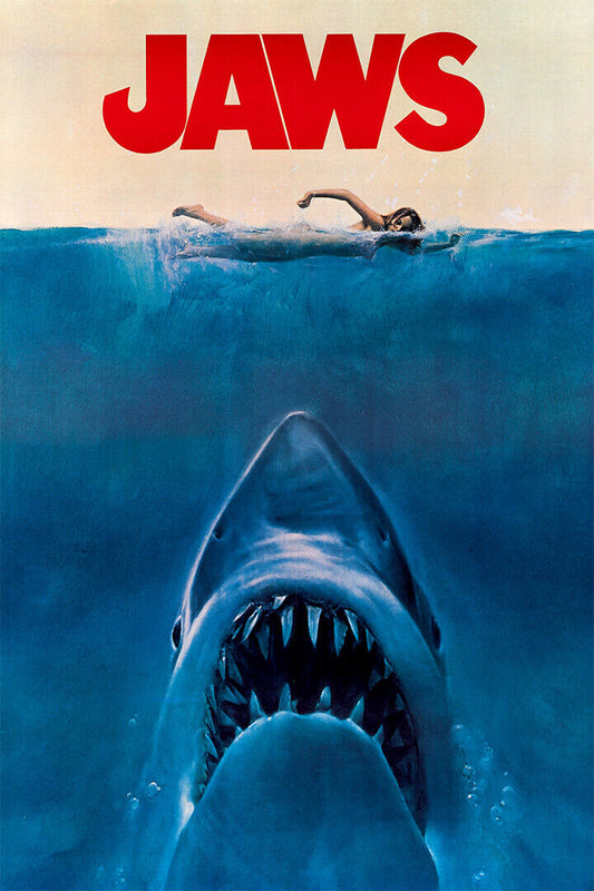 Jaws Classic Movie Adventure Thriller Poster Wall Art Print Home Wall Decor