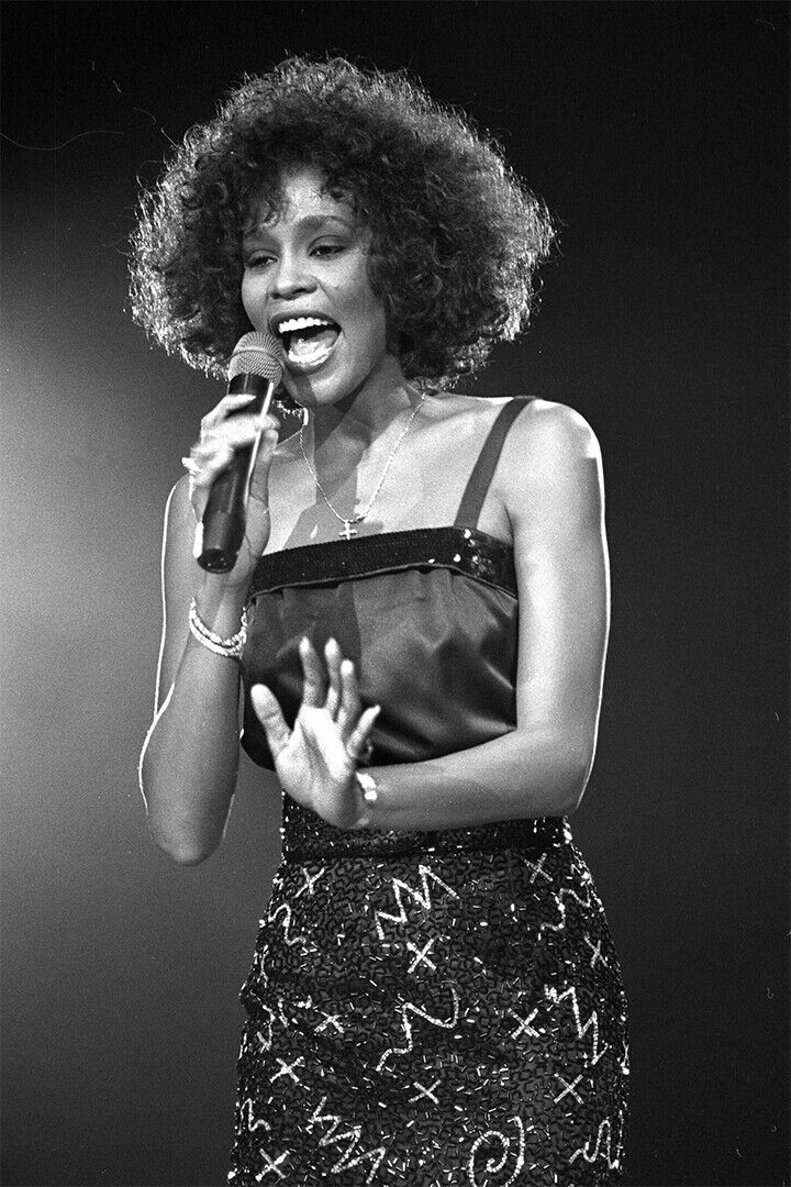 Whitney Houston Composer Actor Poster Wall Art Print Home Wall Decor