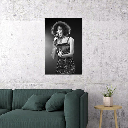 Whitney Houston Composer Actor Poster Wall Art Print Home Wall Decor