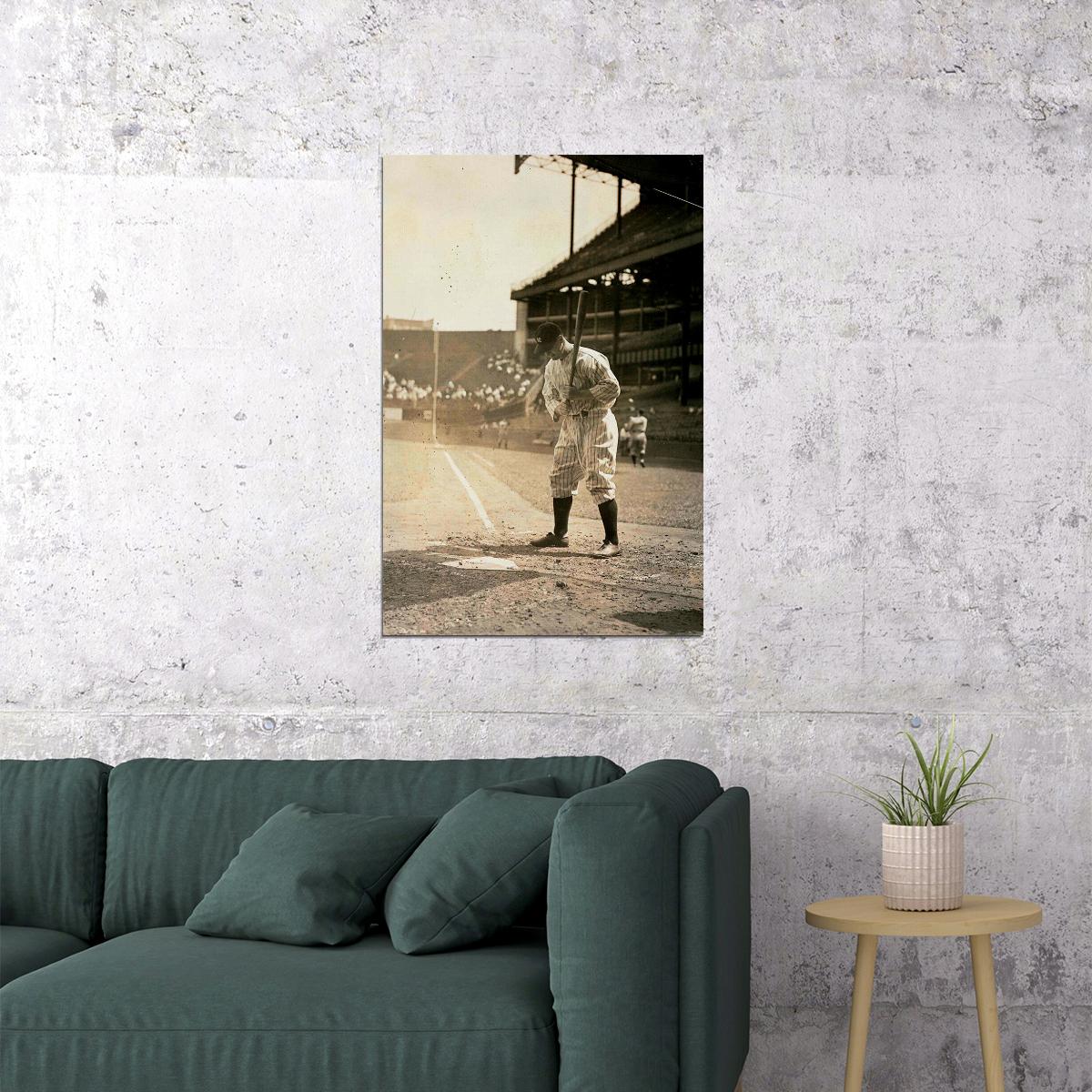 Lou Gehrig Retires In Yankee Stadium Poster Wall Art Print Home Wall Decor