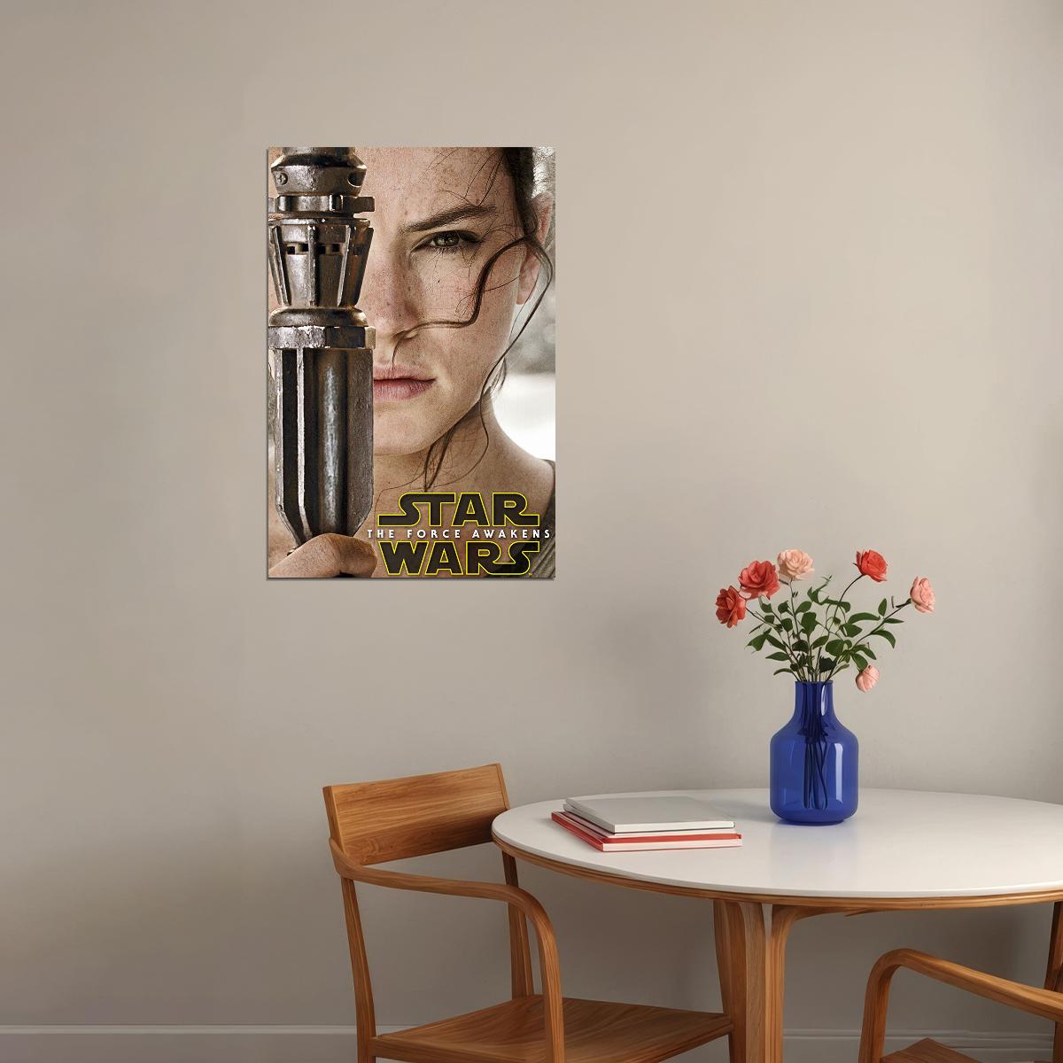 Star Wars The Force Awakens Solo Finn Leia Movie Poster Wall Art Print Home Wall Decor