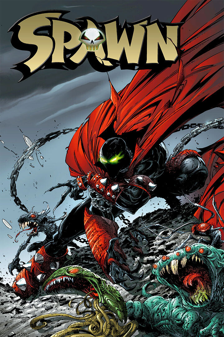 Spawn Comic Book Cover Demon Skull Red Poster Wall Art Print Home Wall Decor