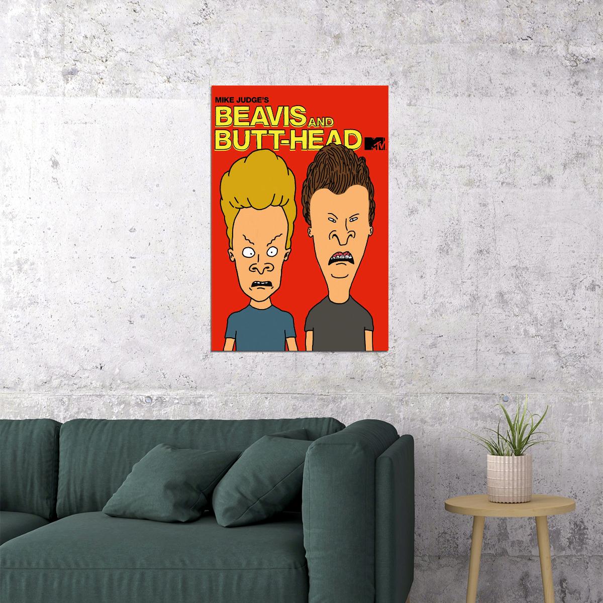 Beavis And Butt-head Do America Movie Poster Wall Art Print Home Wall Decor