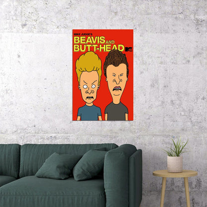 Beavis And Butt-head Do America Movie Poster Wall Art Print Home Wall Decor