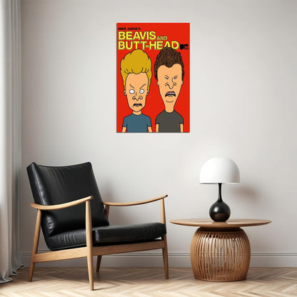 Beavis And Butt-head Do America Movie Poster Wall Art Print Home Wall Decor