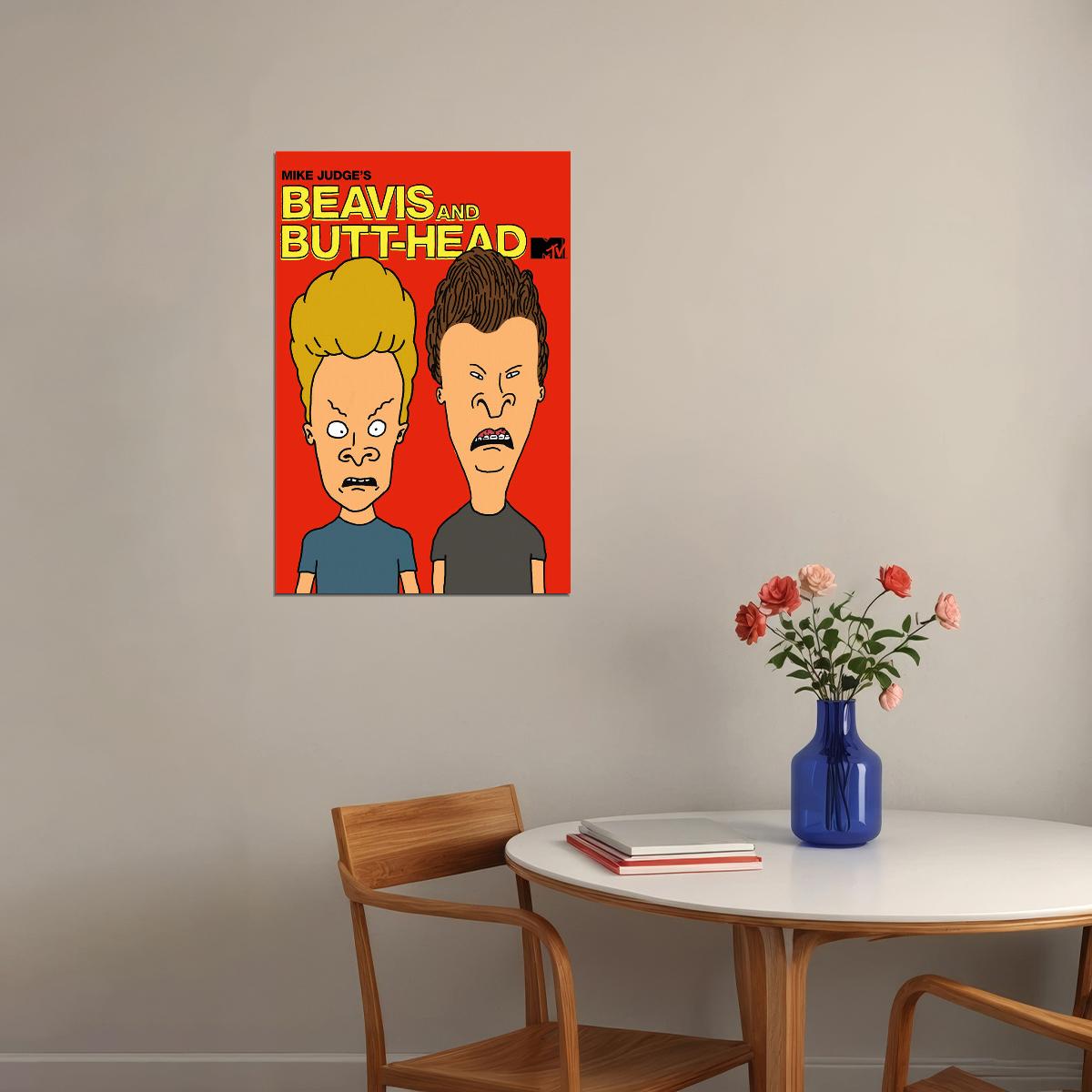 Beavis And Butt-head Do America Movie Poster Wall Art Print Home Wall Decor