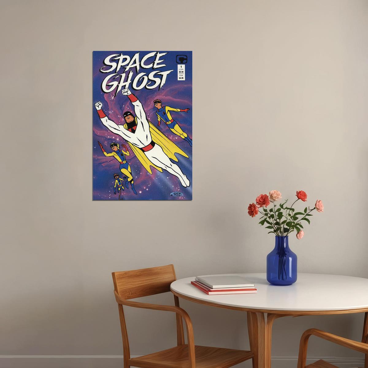 Space Ghost And Dino Boy Poster Wall Art Print Home Wall Decor