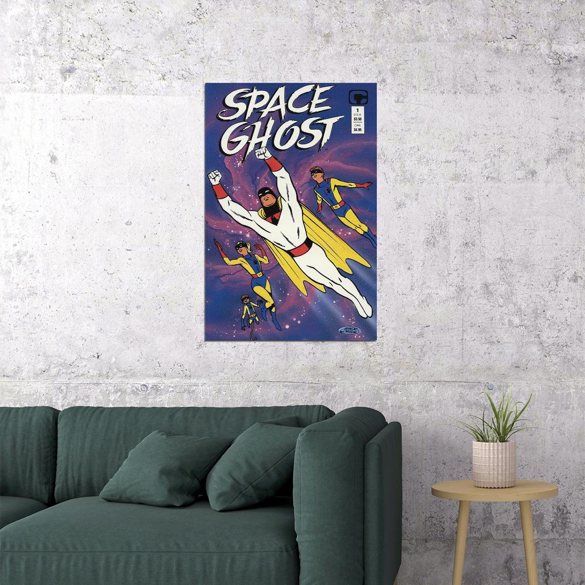 Space Ghost And Dino Boy Poster Wall Art Print Home Wall Decor