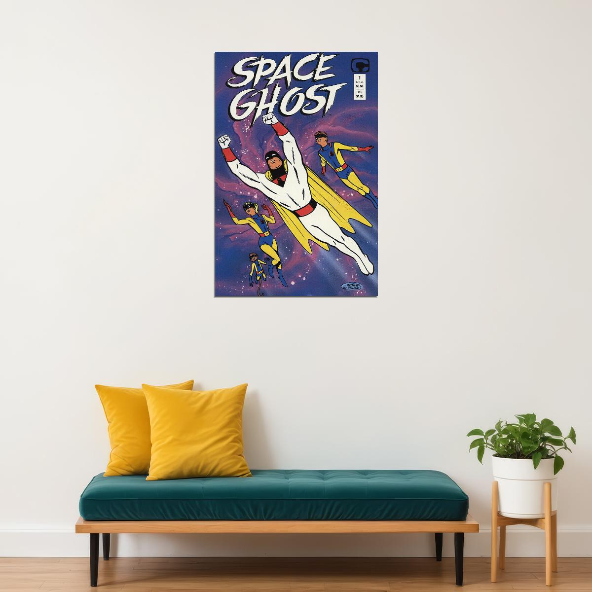 Space Ghost And Dino Boy Poster Wall Art Print Home Wall Decor