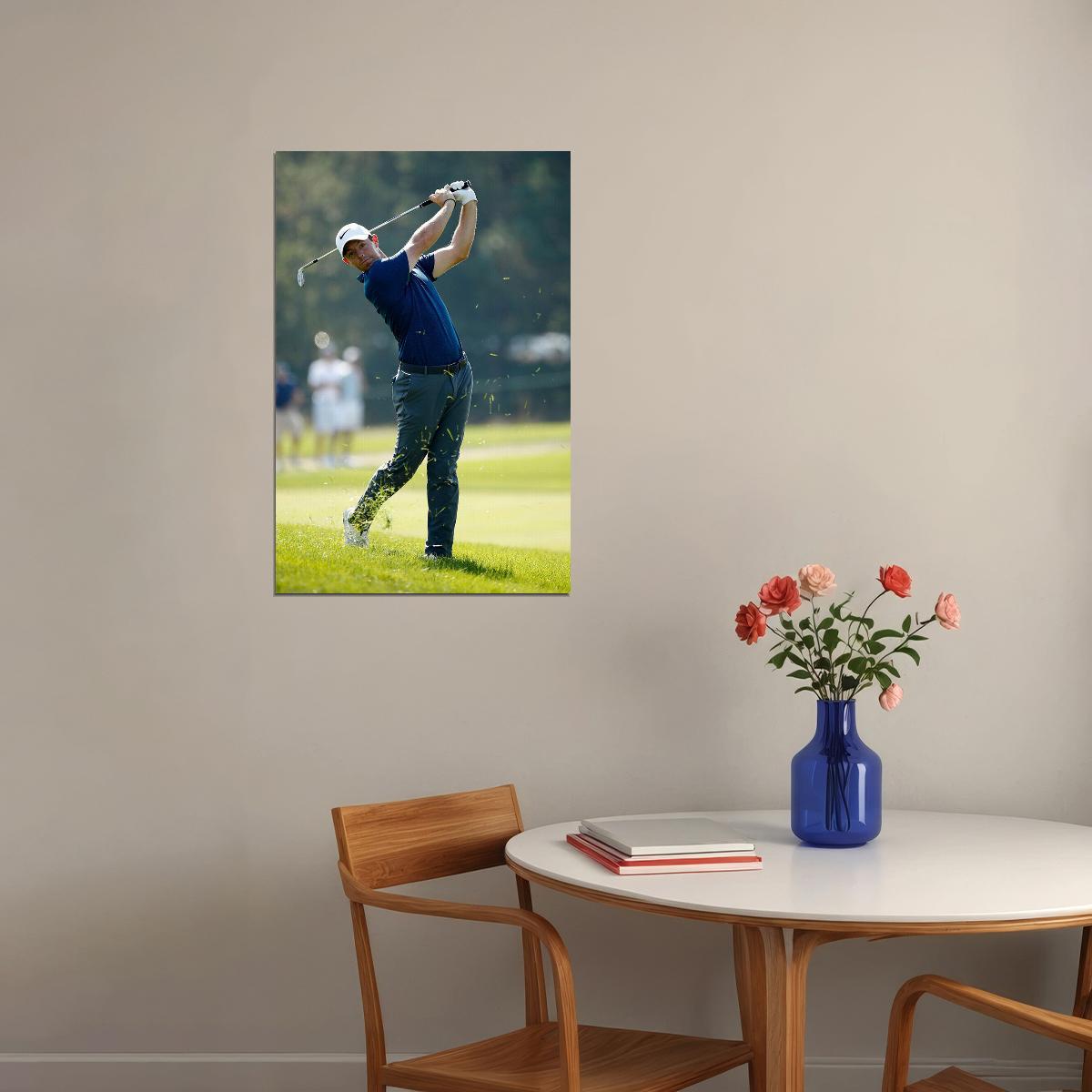 Rory Mcilroy Professional Golfer Hill Swing Poster Wall Art Print Home Wall Decor