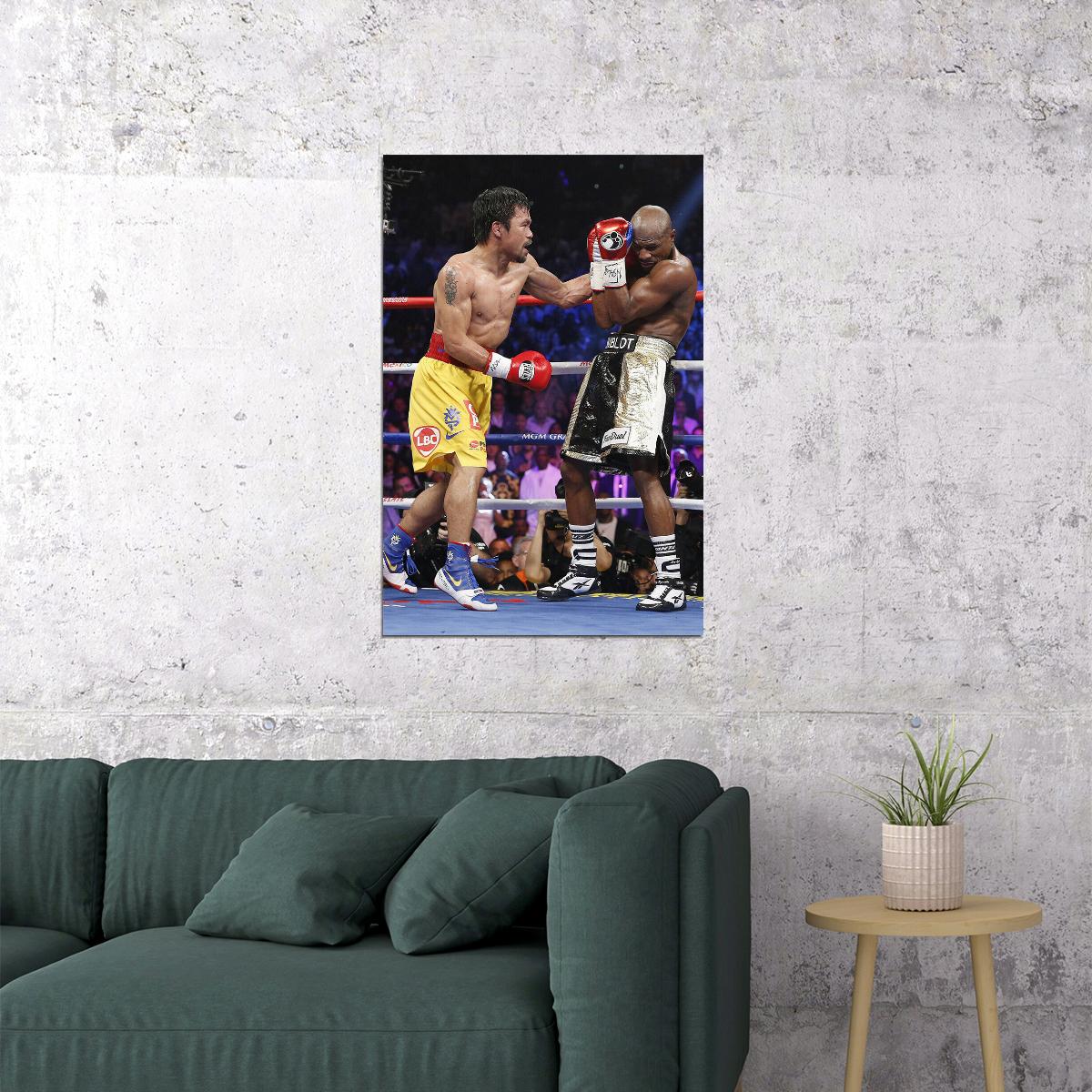 Manny Pacquiao Vs Floyd Mayweather Boxing Poster Wall Art Print Home Wall Decor