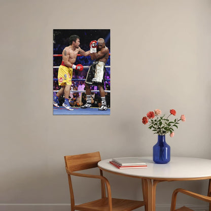 Manny Pacquiao Vs Floyd Mayweather Boxing Poster Wall Art Print Home Wall Decor