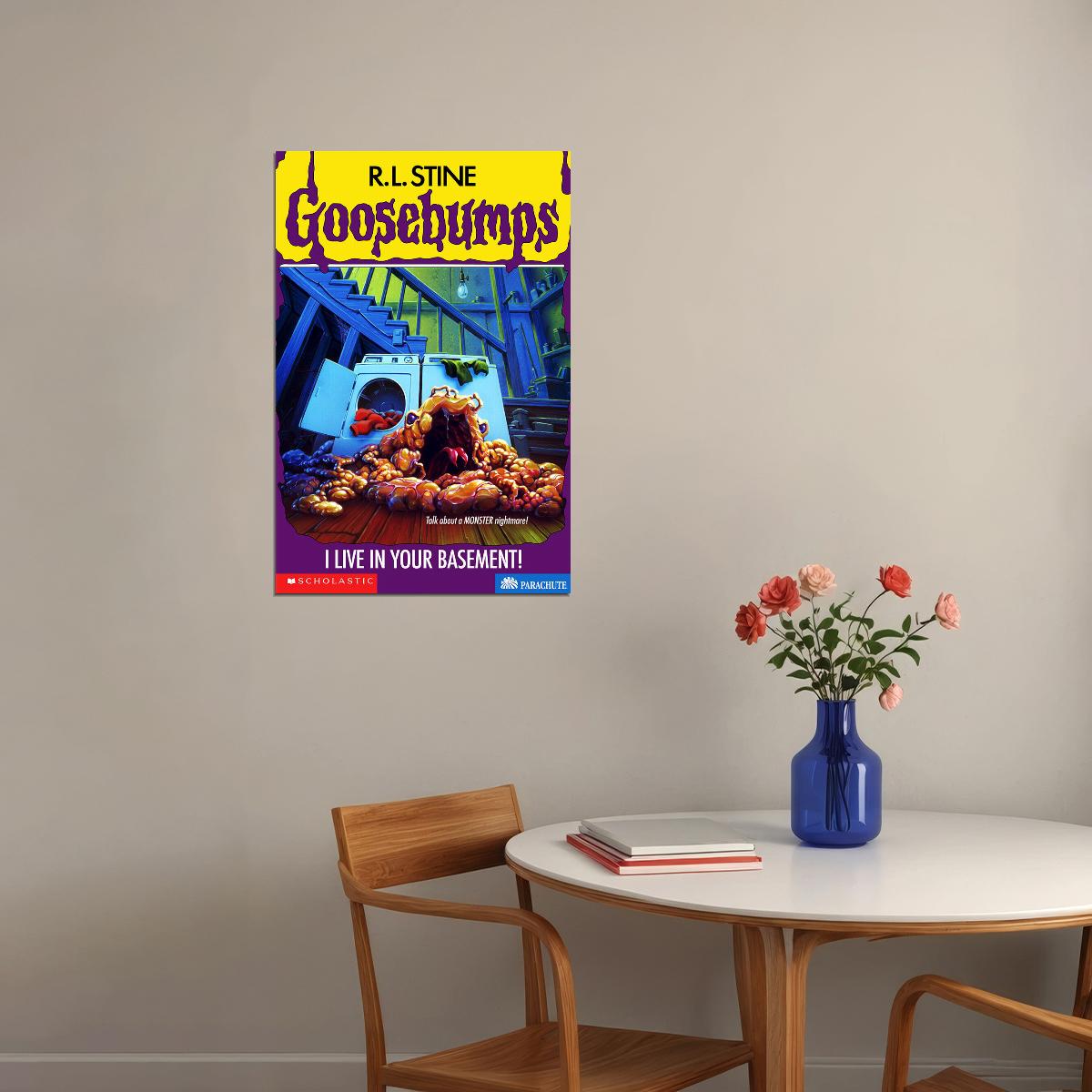 Goosebumps I Live In Your Basement Cover Comic Series Poster Wall Art Print Home Wall Decor