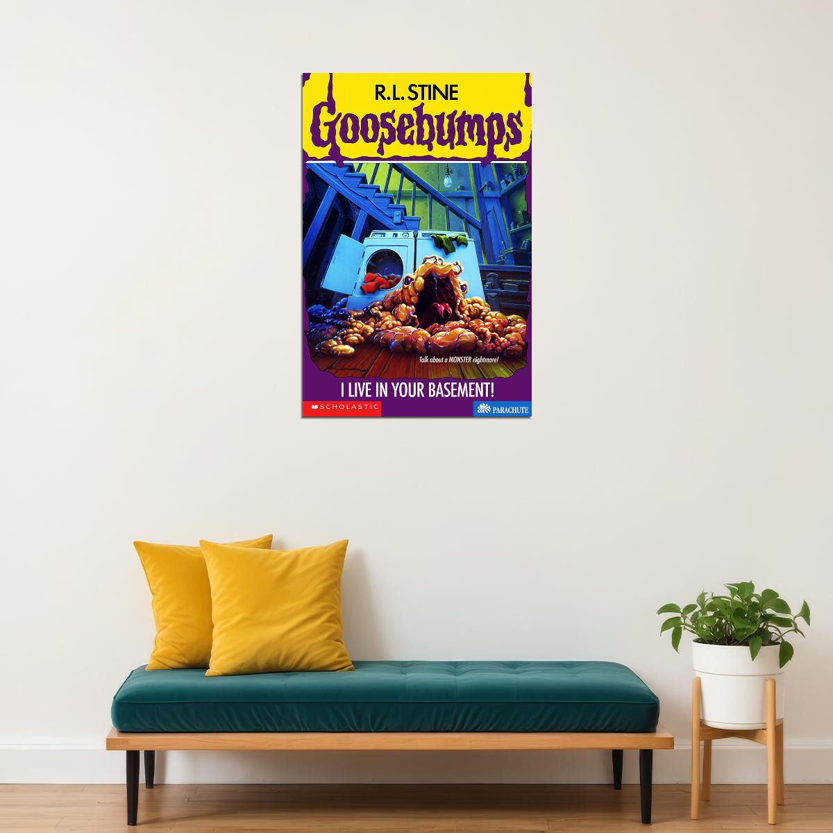 Goosebumps I Live In Your Basement Cover Comic Series Poster Wall Art Print Home Wall Decor