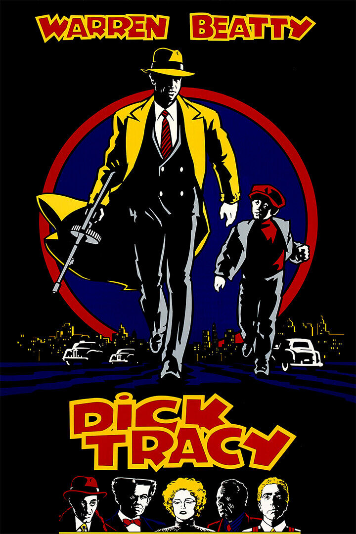 Dick Tracy Crime Comedy Warren Beatty Poster Wall Art Print Home Wall Decor