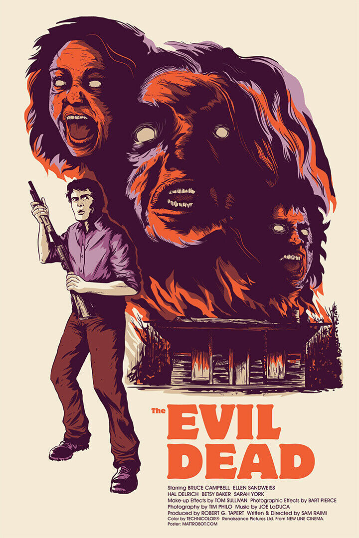 Evil Dead 2 Bruce Campbell Movie Poster Wall Art Print Home Wall Decor - xonomax