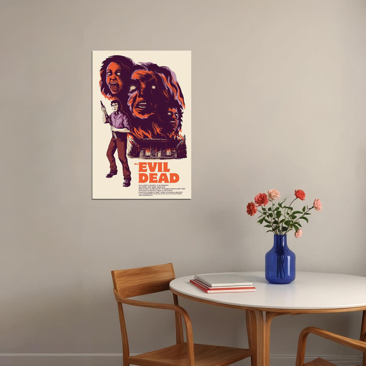 Evil Dead 2 Bruce Campbell Movie Poster Wall Art Print Home Wall Decor - xonomax