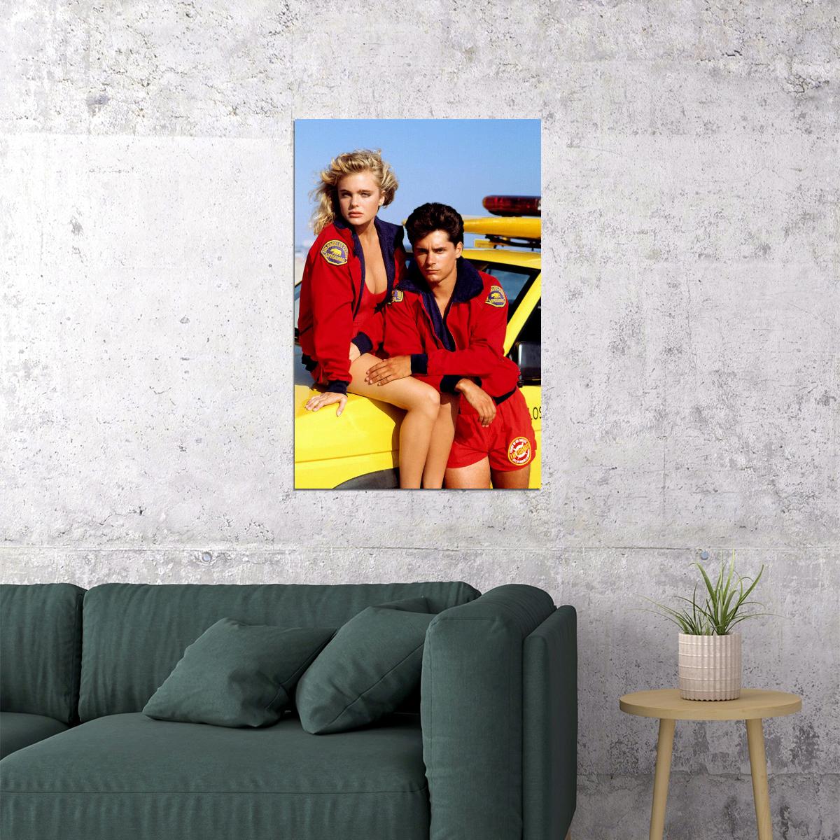 Erika Eleniak Baywatch Shauni Mcclain Poster Wall Art Print Home Wall Decor