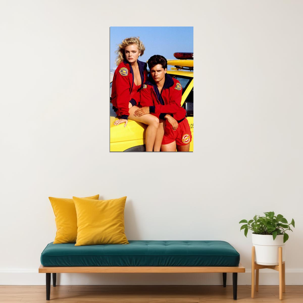 Erika Eleniak Baywatch Shauni Mcclain Poster Wall Art Print Home Wall Decor