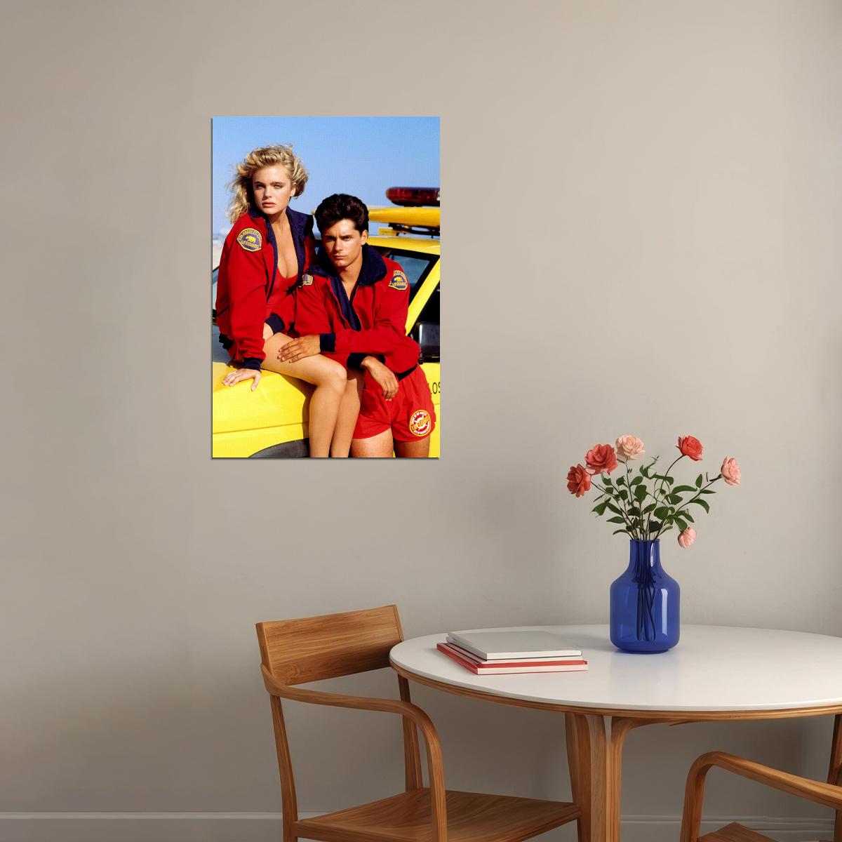 Erika Eleniak Baywatch Shauni Mcclain Poster Wall Art Print Home Wall Decor