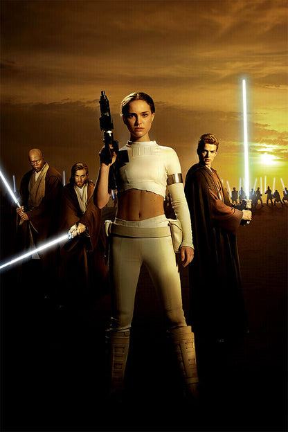 Star Wars Ii Attack Of The Clones 2002 Movie Poster Wall Art Print Home Wall Decor