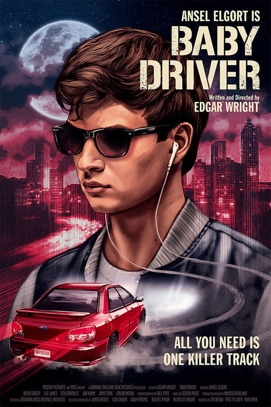 Baby Driver Adventure Car Poster Wall Art Print Home Wall Decor