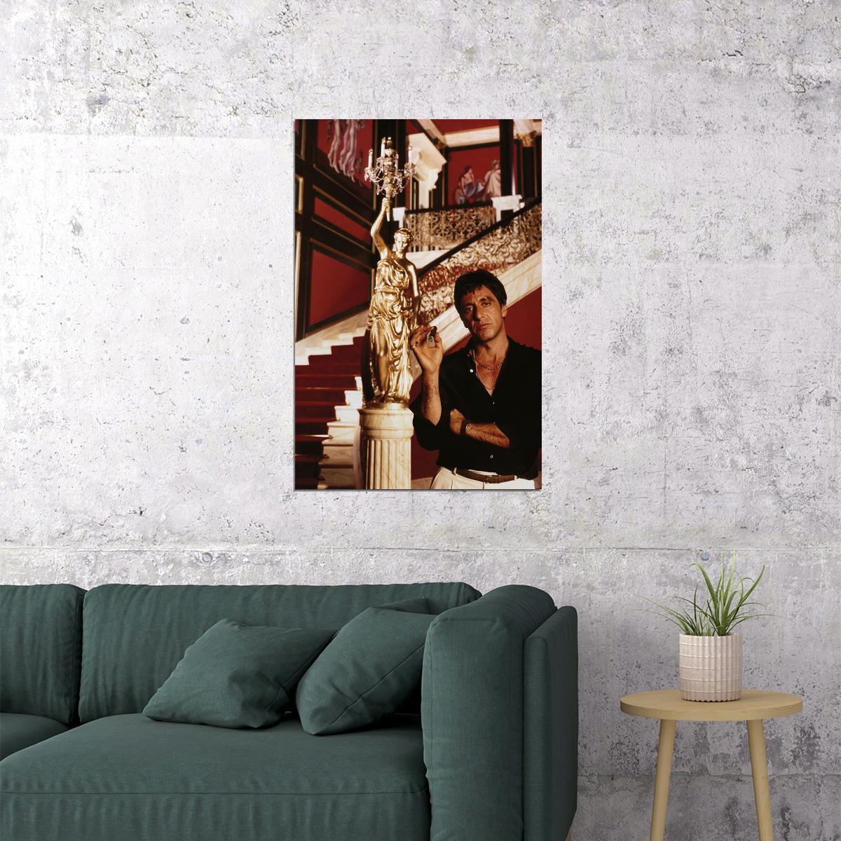 Scarface Mafia Gangster Movie Poster Wall Art Print Home Wall Decor