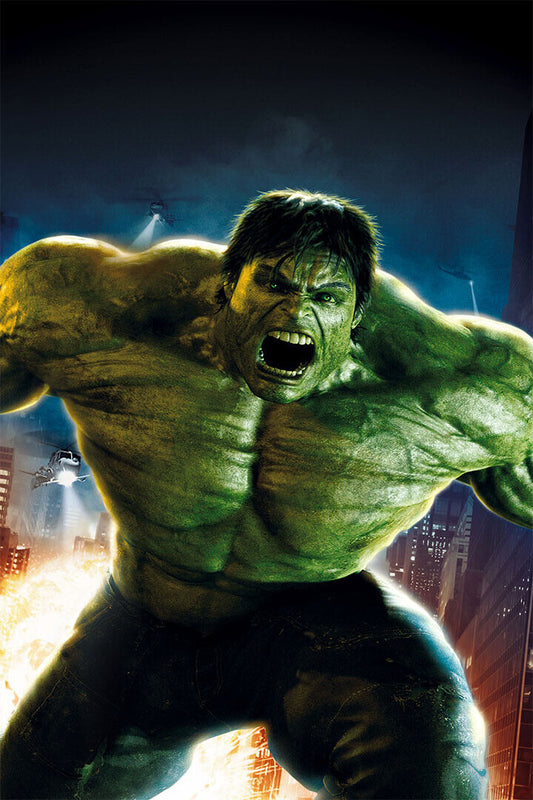 The Incredible Hulk Action Movie Poster Wall Art Print Home Wall Decor