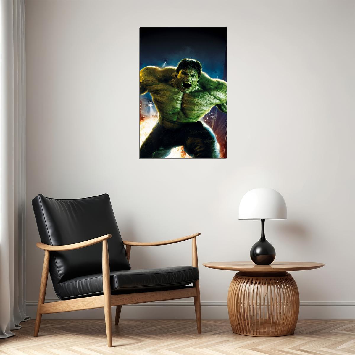 The Incredible Hulk Action Movie Poster Wall Art Print Home Wall Decor