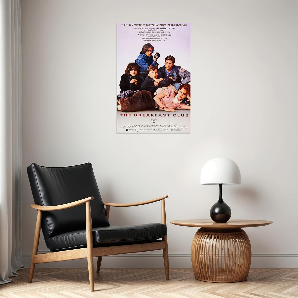 The Breakfast Club Movie Poster Wall Art Print Home Wall Decor