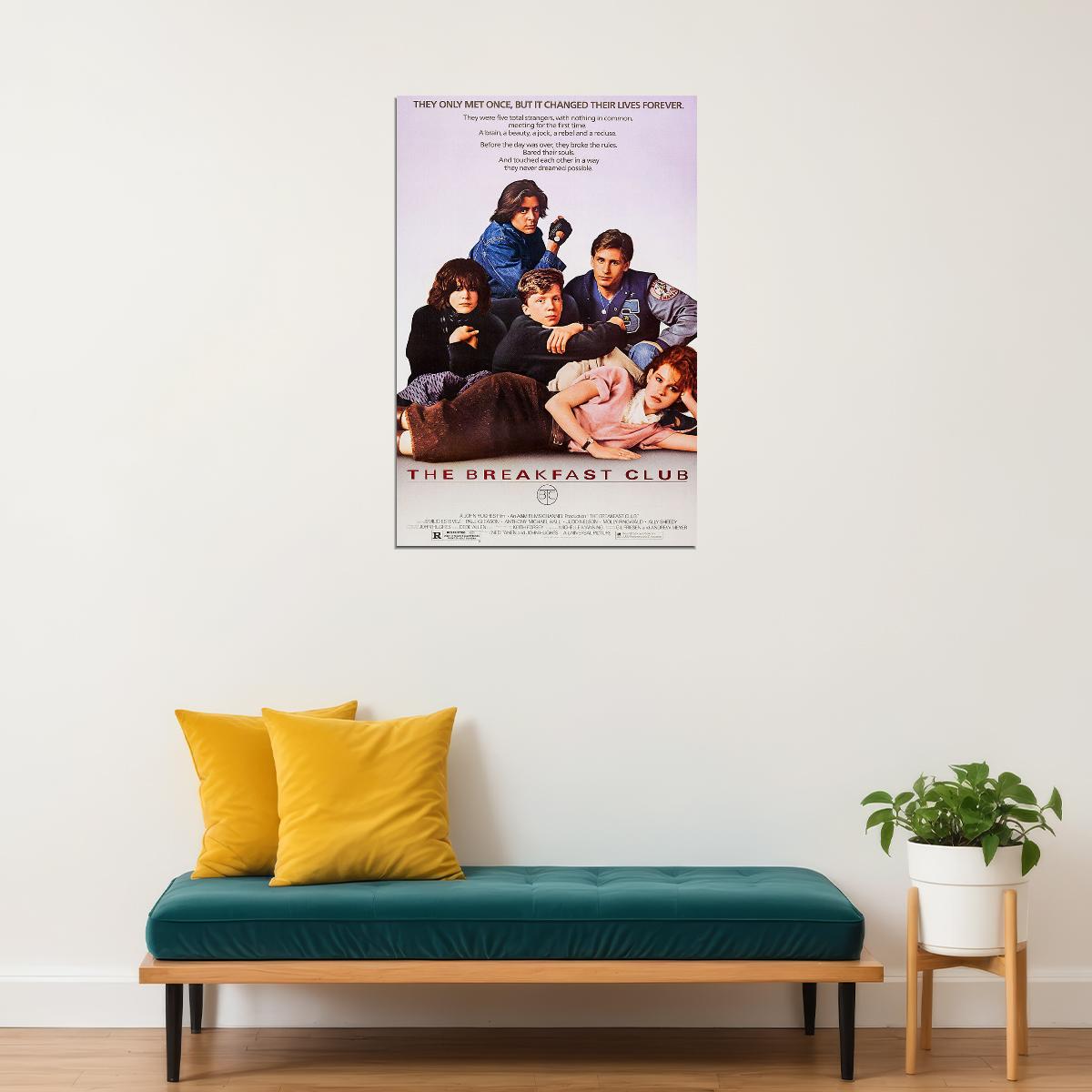 The Breakfast Club Movie Poster Wall Art Print Home Wall Decor