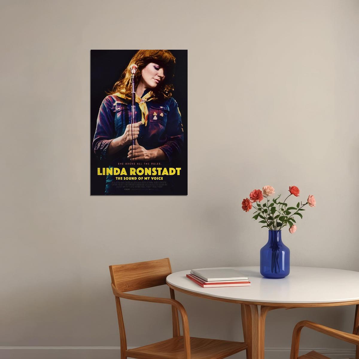 Linda Ronstadt The Sound Of My Voice Movie Documentary Poster Wall Art Print Home Wall Decor