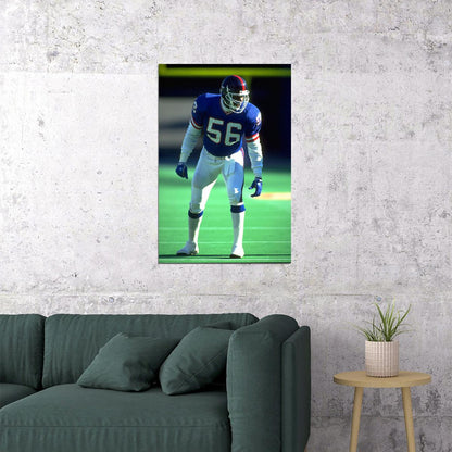 Lawrence Taylor New York American Football Player Poster Wall Art Print Home Wall Decor