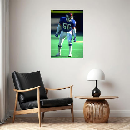 Lawrence Taylor New York American Football Player Poster Wall Art Print Home Wall Decor