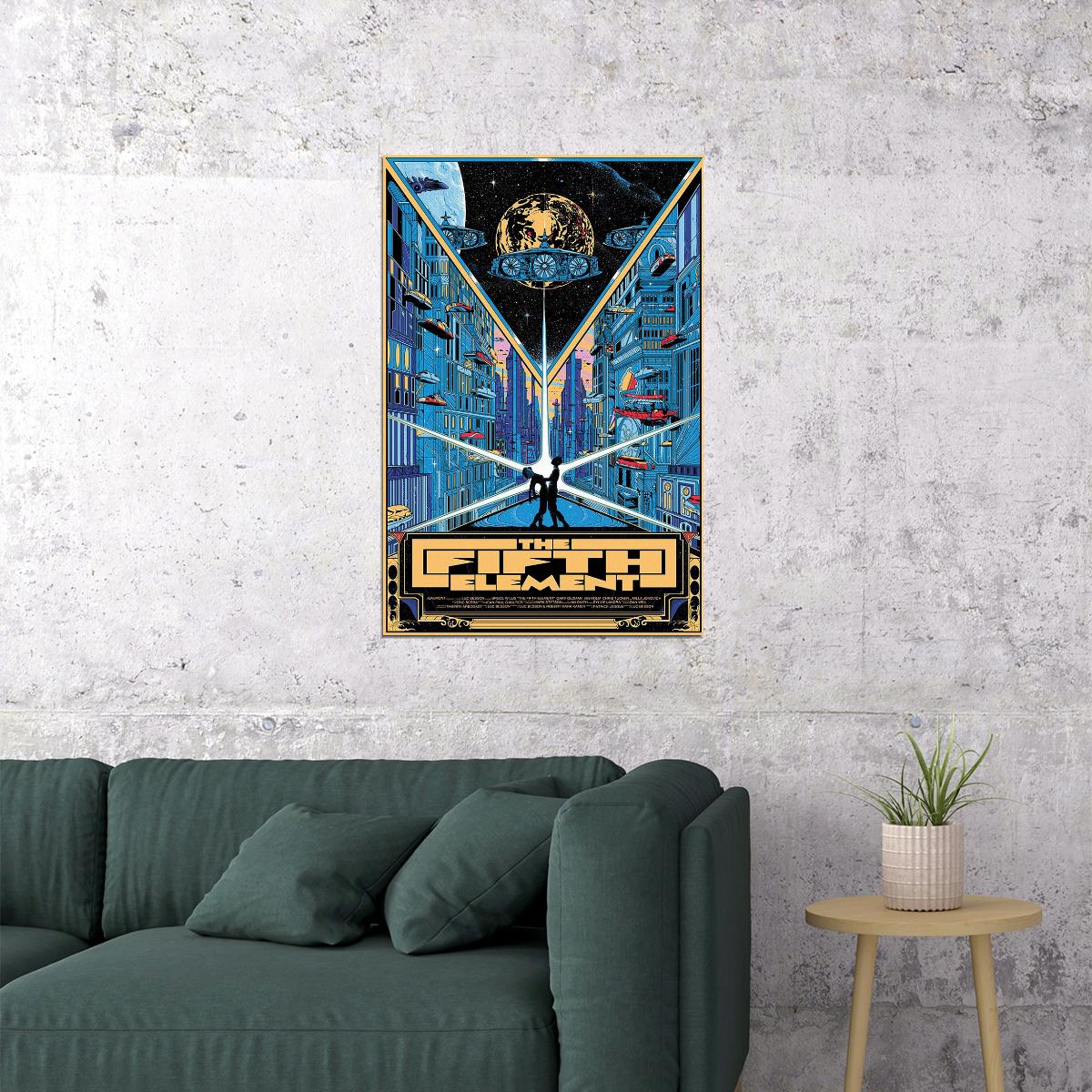 The Fifth Element Movie Alternate Version Action Poster Wall Art Print Home Wall Decor