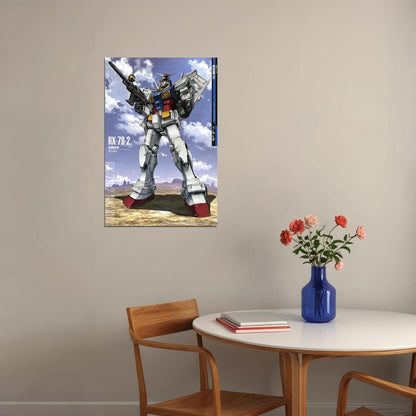 Gundam Rx-78-2- Gundam Mechanical Japanese Anime Poster Wall Art Print Home Wall Decor