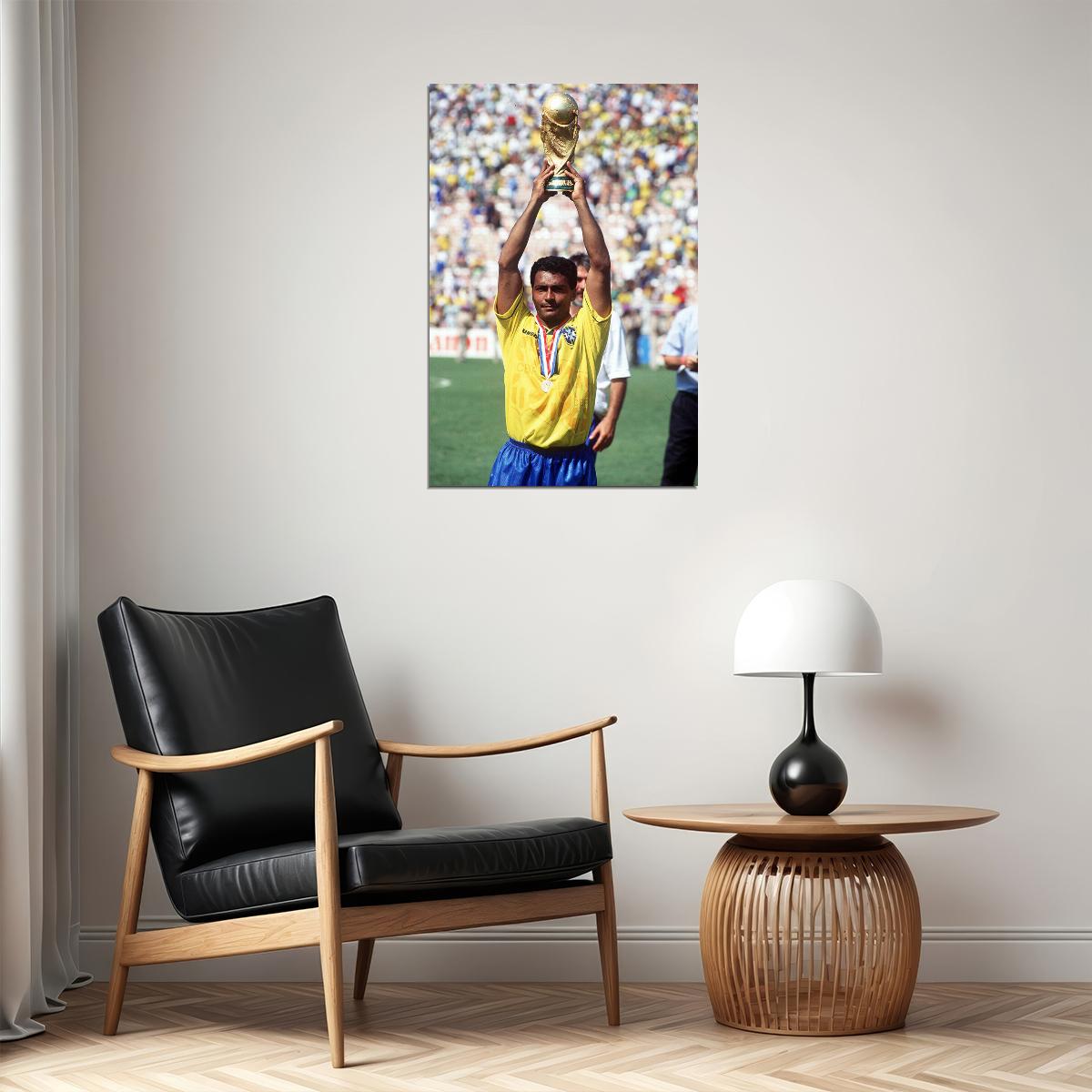 Romario Former Brazilian National Football Player Poster Wall Art Print Home Wall Decor