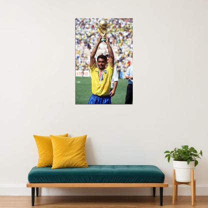 Romario Former Brazilian National Football Player Poster Wall Art Print Home Wall Decor