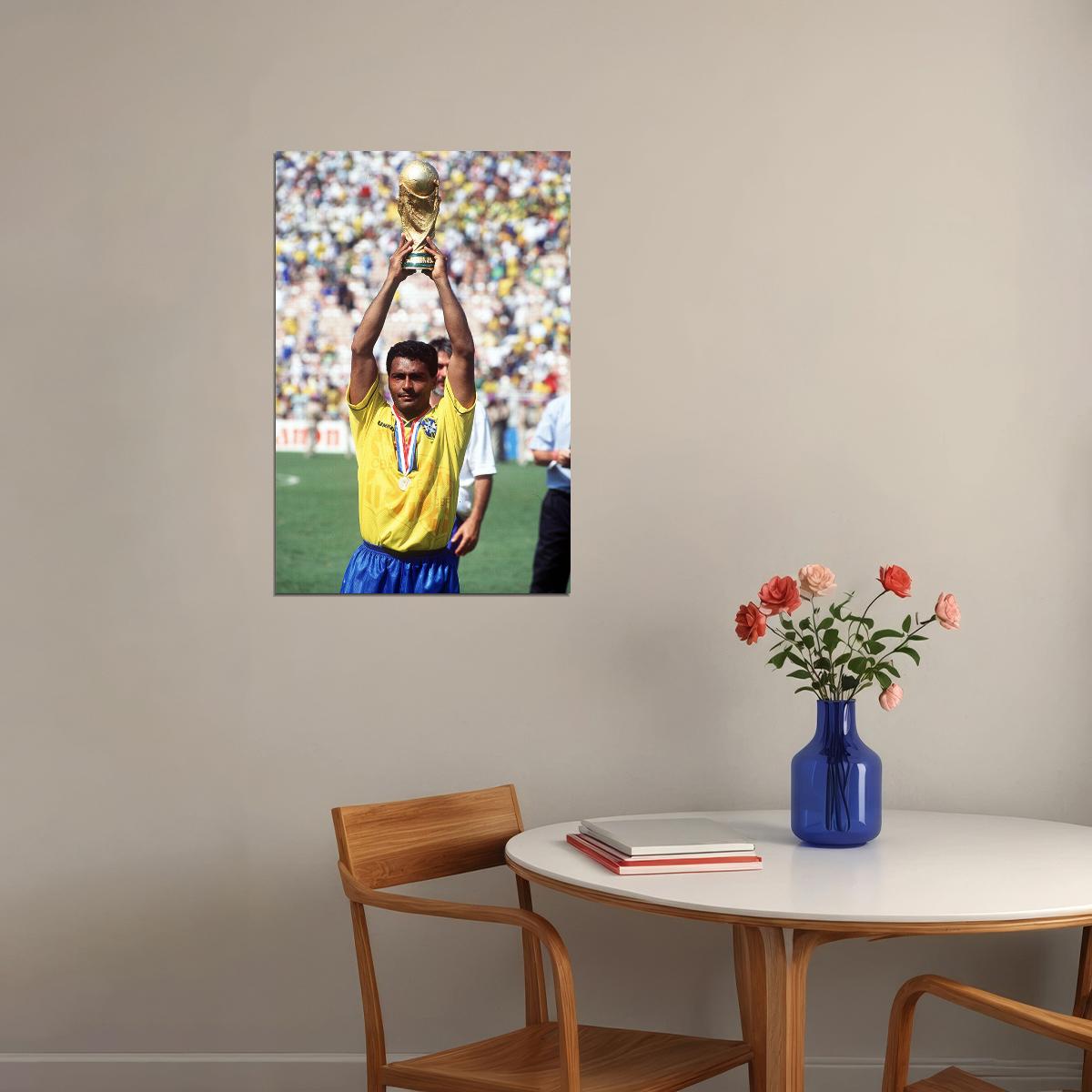 Romario Former Brazilian National Football Player Poster Wall Art Print Home Wall Decor