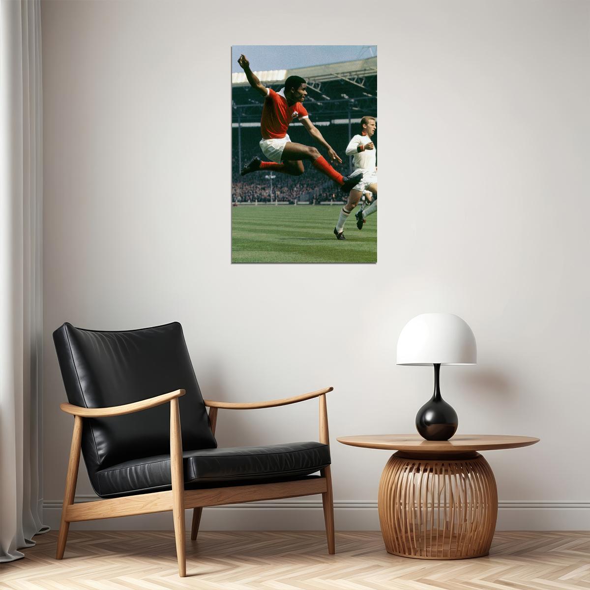 Eusebio Portuguese Former Football Player Poster Wall Art Print Home Wall Decor