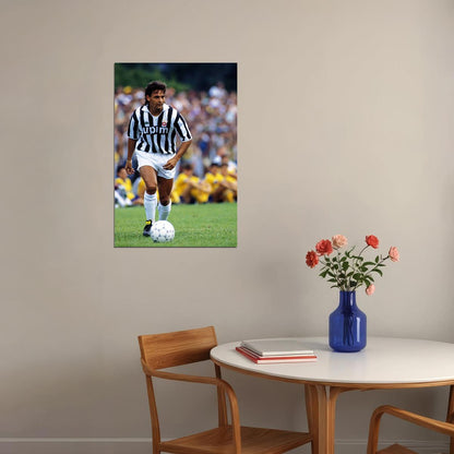 Roberto Baggio Former Italian Football Player Poster Wall Art Print Home Wall Decor