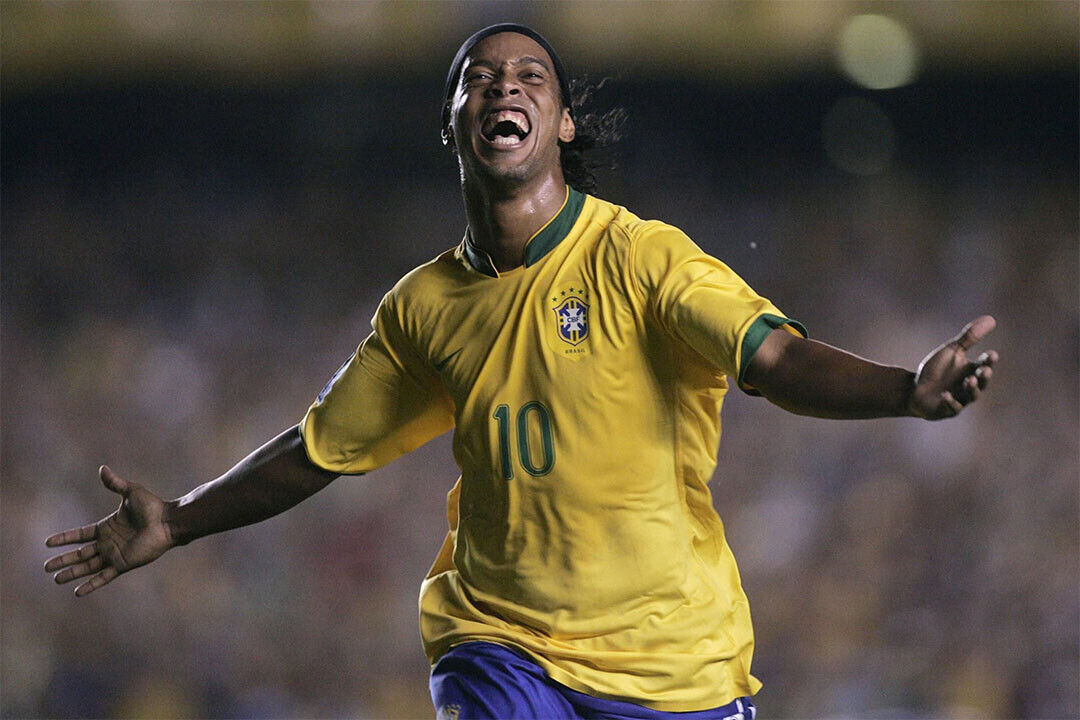 Brazilian Former Football Player Ronaldinho Poster Wall Art Print Home Wall Decor