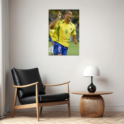 Ronaldo Luis Nazario De Lima Former Football Player Poster Wall Art Print Home Wall Decor