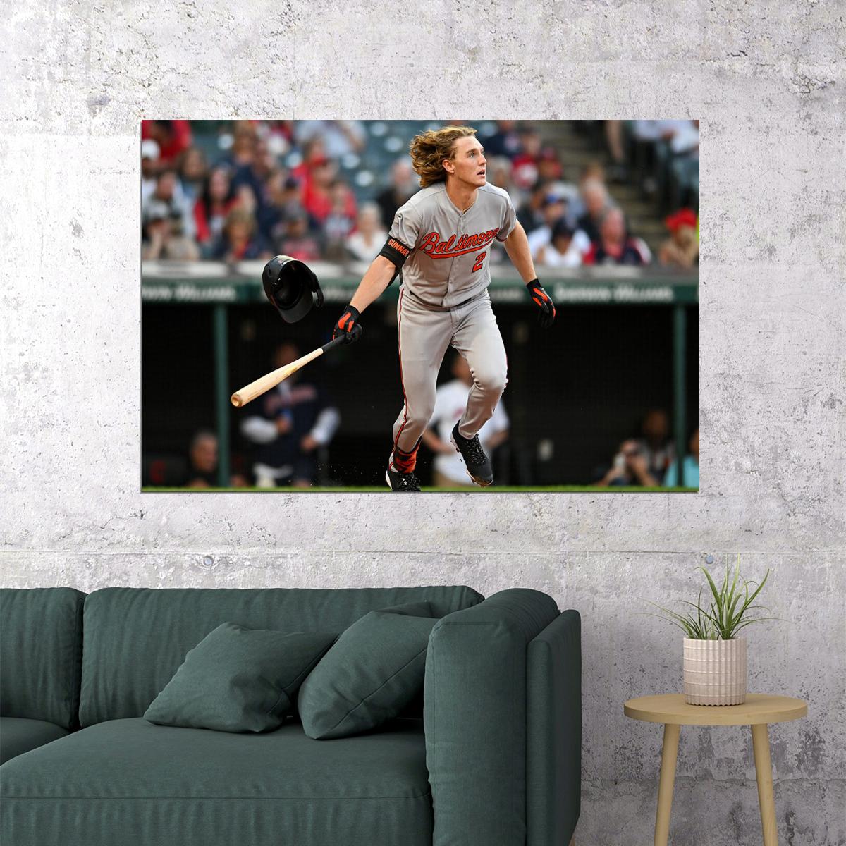 Gunnar Henderson Baltimore Orioles Baseball Player Athlete Poster Wall Art Print Home Wall Decor