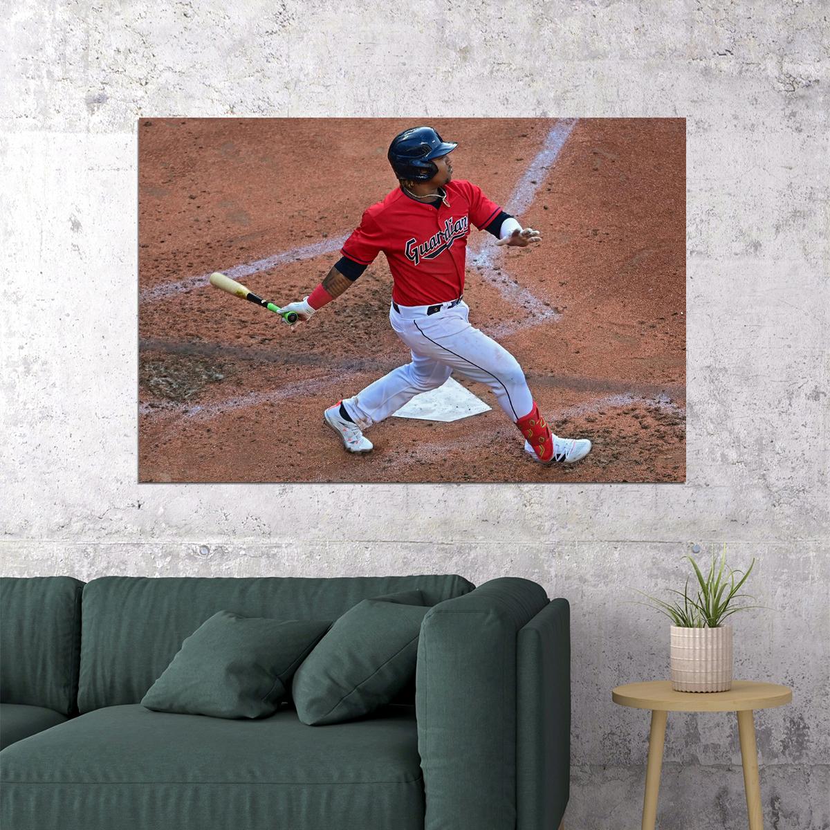 Jose Ramirez Cleveland Guardians Baseball Player Athlete Poster Wall Art Print Home Wall Decor