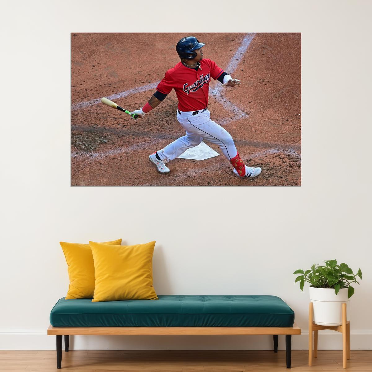 Jose Ramirez Cleveland Guardians Baseball Player Athlete Poster Wall Art Print Home Wall Decor